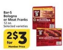 Bar-S Bologna or Meat Franks