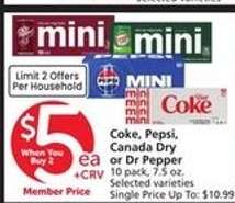 Coke, Pepsi, Canada Dry or Dr Pepper