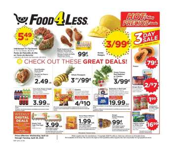 Food 4 Less Flyer - 04/22/2026 - 04/28/2026.