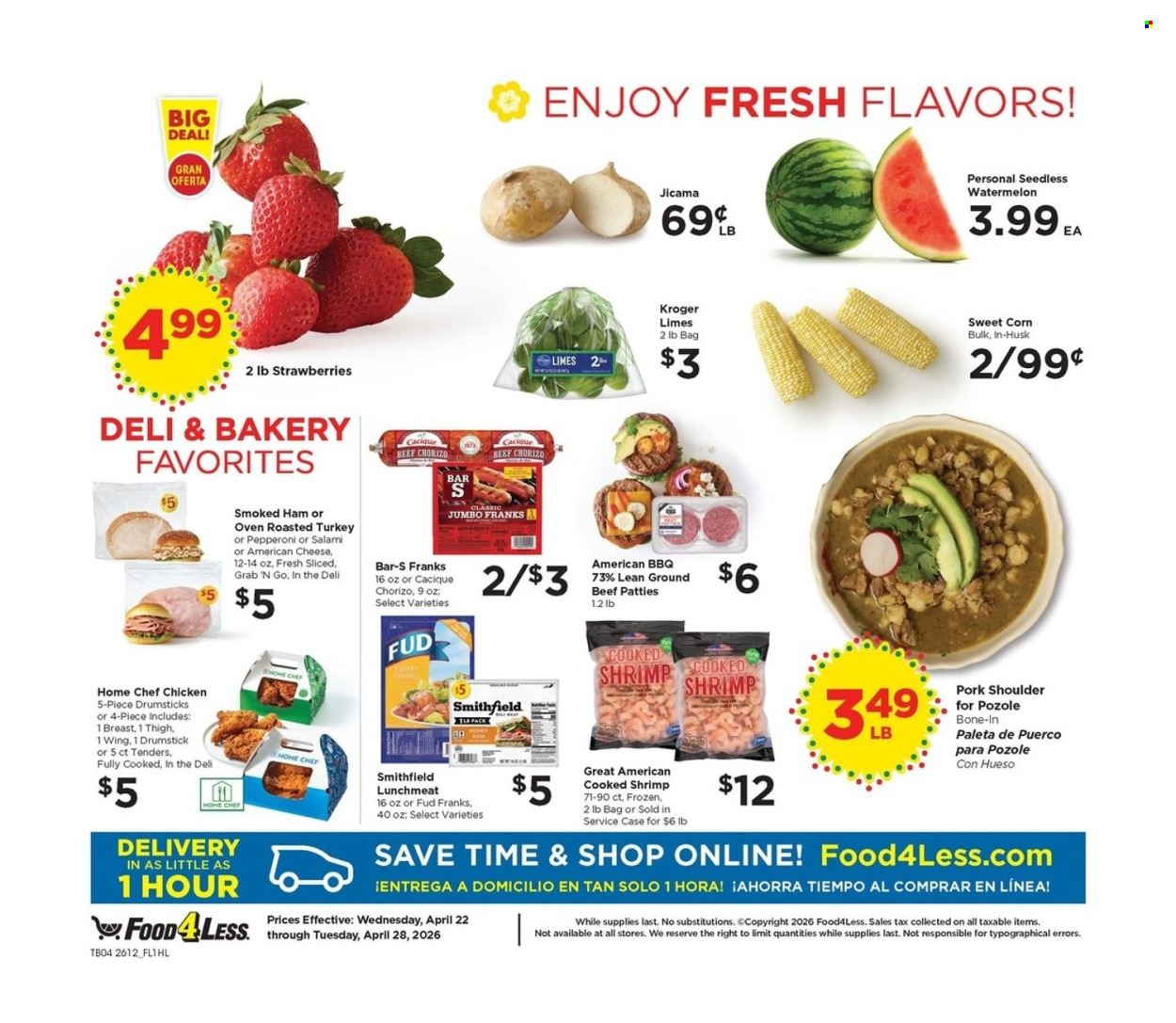 Food 4 Less ad - 04/22/2026 - 04/28/2026. Page 4