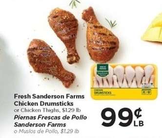 Fresh Sanderson Farms Chicken Drumsticks