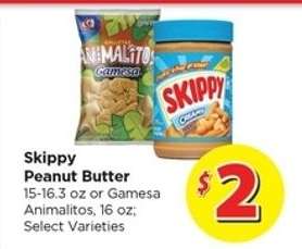 Skippy Peanut Butter or Gamesa Animalitos
