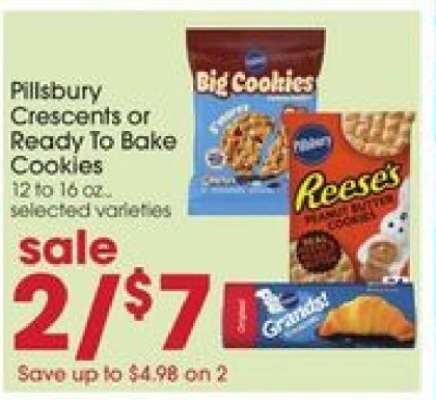 Pillsbury Crescents or Ready To Bake Cookies