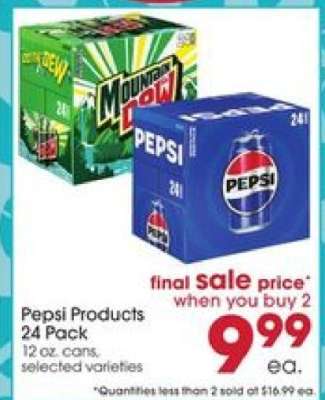 Pepsi Products 24 Pack