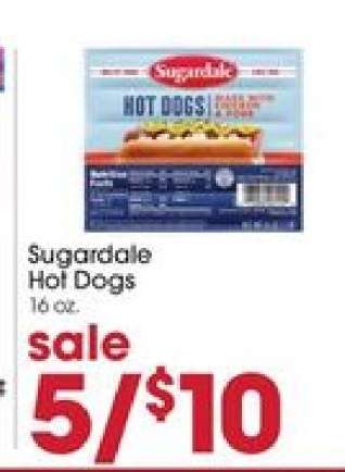 Sugardale Hot Dogs