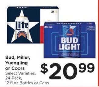 Bud, Miller, Yuengling or Coors