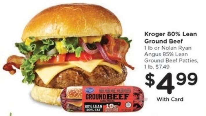 Kroger 80% Lean Ground Beef