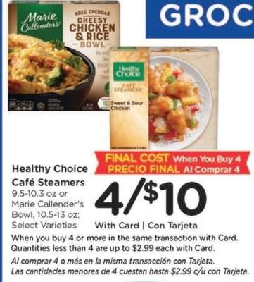 Healthy Choice Café Steamers