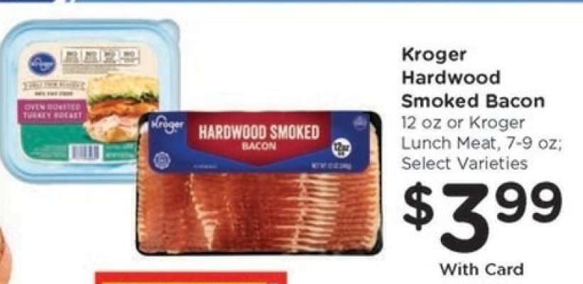 Kroger Hardwood Smoked Bacon