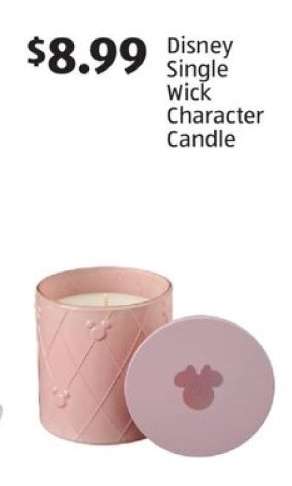Disney Single Wick Character Candle