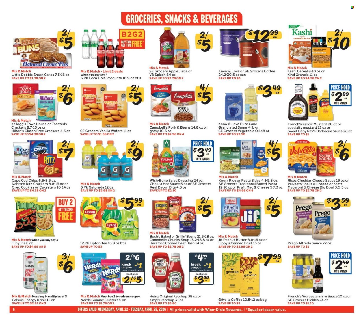Winn Dixie ad - 04/22/2026 - 04/28/2026. Page 6