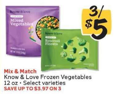 Know & Love Frozen Vegetables