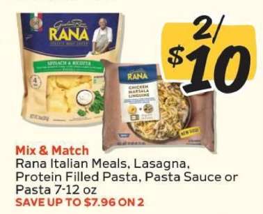 Rana Italian Meals, Lasagna, Protein Filled Pasta, Pasta Sauce or Pasta