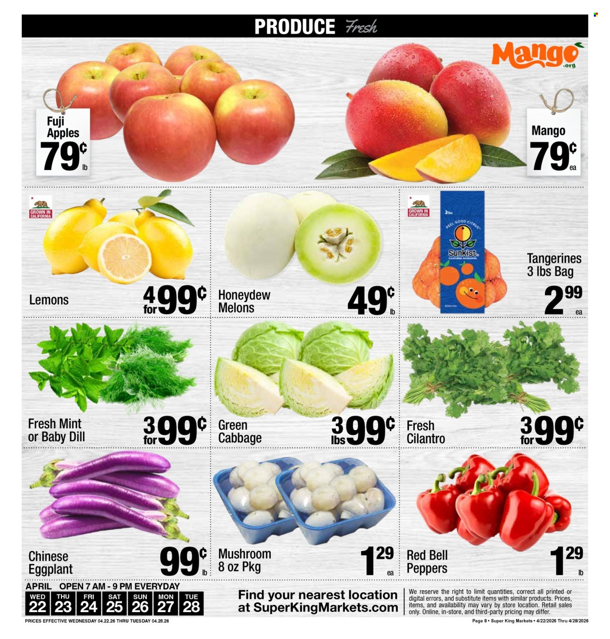Super King Markets ad - 04/22/2026 - 04/28/2026. Page 9