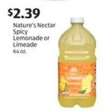 Nature's Nectar Spicy Lemonade or Limeade