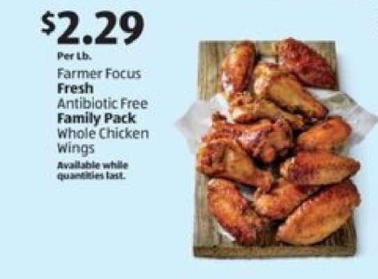 Farmer Focus Fresh Antibiotic Free Family Pack Whole Chicken Wings