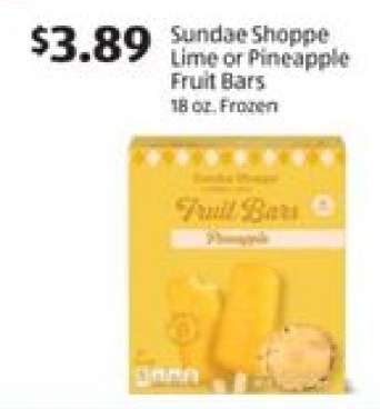 Sundae Shoppe Lime or Pineapple Fruit Bars