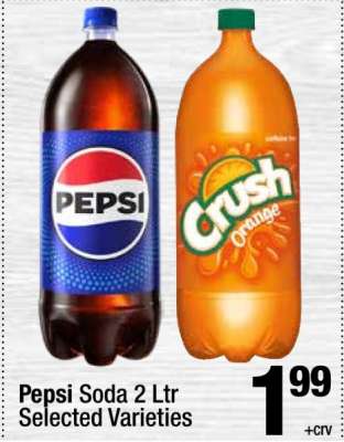 Pepsi Soda 2 Ltr
