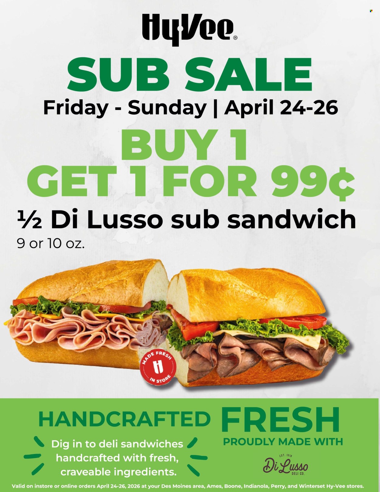 Hy-Vee ad - 04/24/2026 - 04/26/2026. Page 1