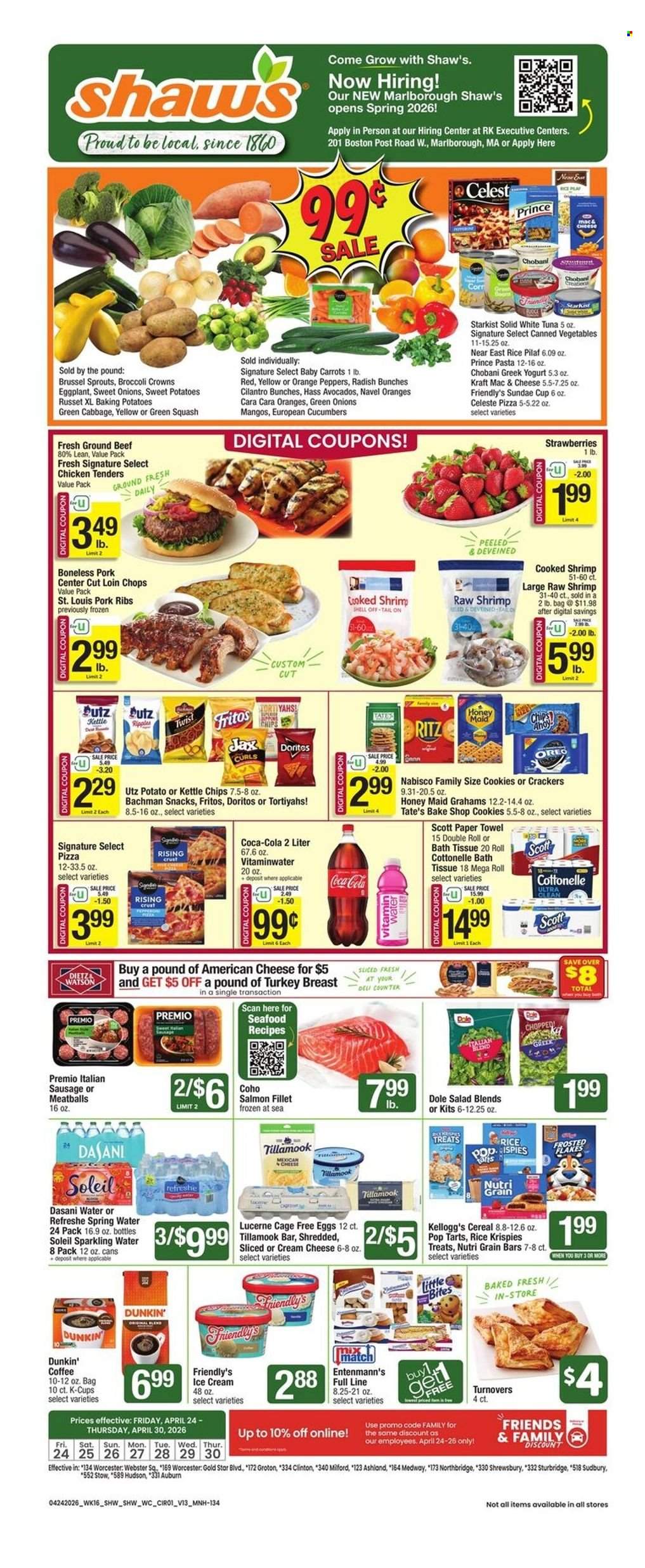 Shaw’s ad - 04/24/2026 - 04/30/2026. Page 1