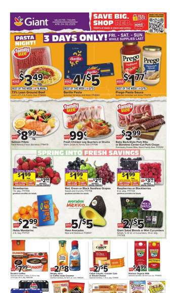 Giant Food Flyer - 04/24/2026 - 04/30/2026.