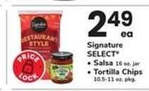 Signature SELECT Salsa or Tortilla Chips