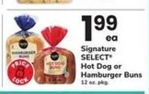 Signature SELECT Hot Dog or Hamburger Buns