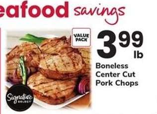 Signature Select Boneless Center Cut Pork Chops