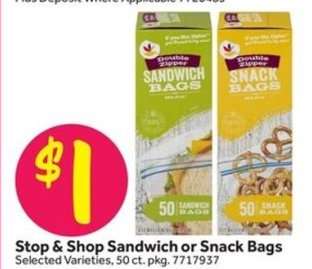 Stop & Shop Sandwich or Snack Bags