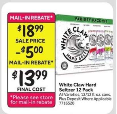 White Claw Hard Seltzer 12 Pack
