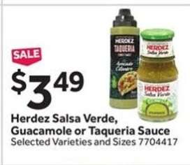 Herdez Salsa Verde, Guacamole or Taqueria Sauce