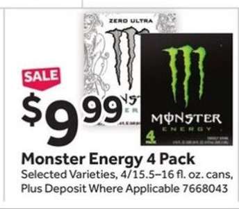 Monster Energy 4 Pack