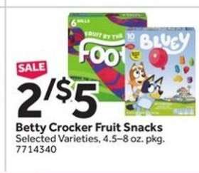 Betty Crocker Fruit Snacks
