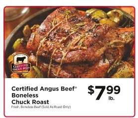 Certified Angus Beef Boneless Chuck Roast