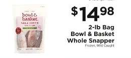 Bowl & Basket Whole Snapper