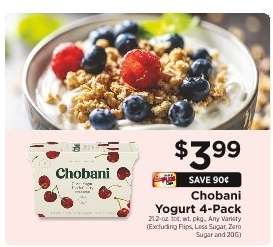 Chobani Yogurt 4-Pack