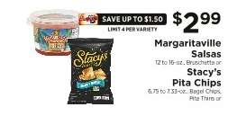 Margaritaville Salsas or Stacy's Pita Chips