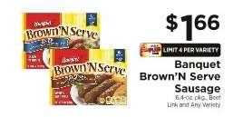 Banquet Brown'N Serve Sausage