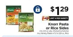 Knorr Pasta or Rice Sides