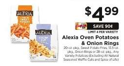 Alexia Oven Potatoes & Onion Rings