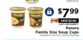 Panera Family Size Soup Cups