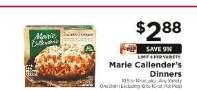 Marie Callender's Dinners