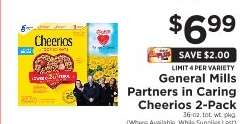 General Mills Partners in Caring Cheerios 2-Pack
