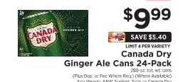 Canada Dry Ginger Ale Cans 24-Pack