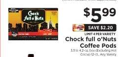 Chock full o'Nuts Coffee Pods