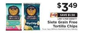 Siete Grain Free Tortilla Chips