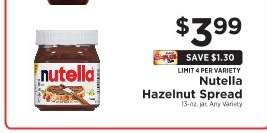 Nutella Hazelnut Spread