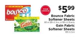 Bounce & Gain Fabric Softener Sheets