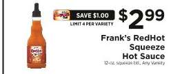 Frank’s RedHot Squeeze Hot Sauce