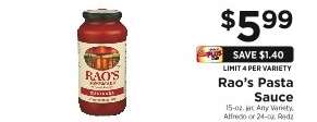 Rao's Pasta Sauce